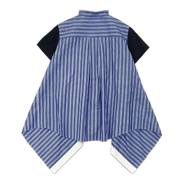 Sacai 20-04889 ドッキングフレアシャツ 半袖Tシャツ カットソー