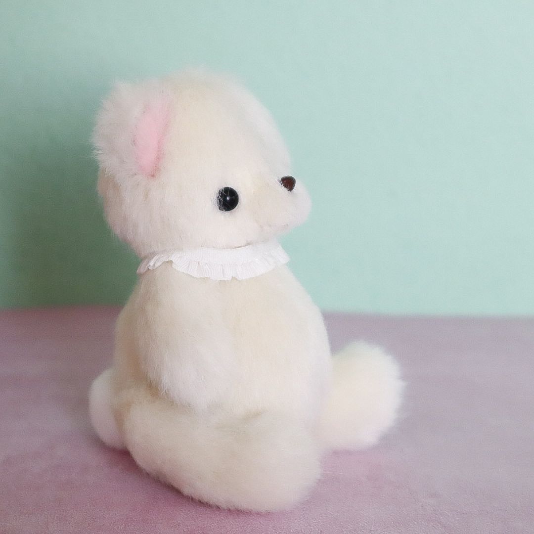 シンプルなくまのぬいぐるみB ハンドメイド ミニチュア テディベア
