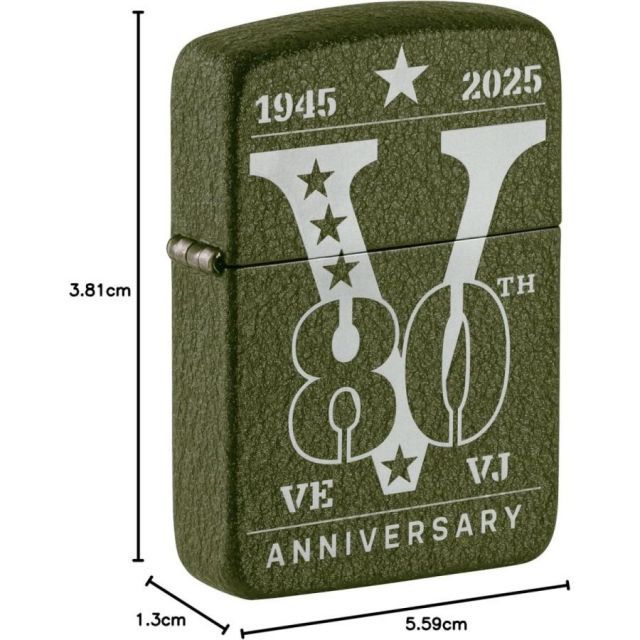 Zippo 防風ライター 80周年記念 レーザー刻印 詰め替え可能 再利用可能 防風デザイン ギフトボックス付き 米国製