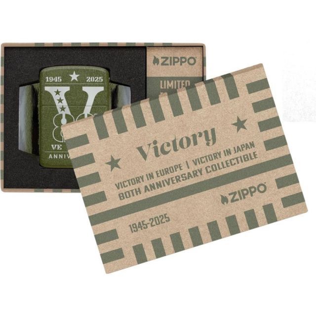 Zippo 防風ライター 80周年記念 レーザー刻印 詰め替え可能 再利用可能 防風デザイン ギフトボックス付き 米国製