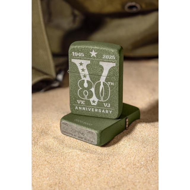 Zippo 防風ライター 80周年記念 レーザー刻印 詰め替え可能 再利用可能 防風デザイン ギフトボックス付き 米国製