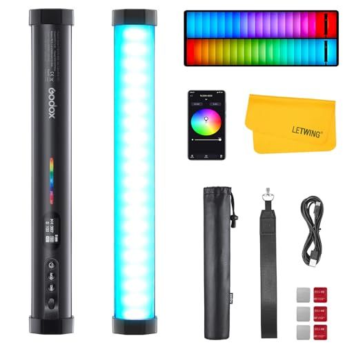 【新品】Godox TL30チューブライト、3つのモードRGB CRI9 TLCI99 LED写真撮影用ライト、風景の撮影、映画製作、ビデオ用 [並行輸入品] e7829592