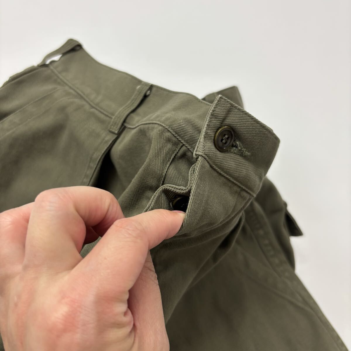 良品 A.PRESSE アプレッセ USAF Hemmed Bottoms AP-4009 ミリタリー パンツ OLIVE オリーブ サイズ 2 805-0250