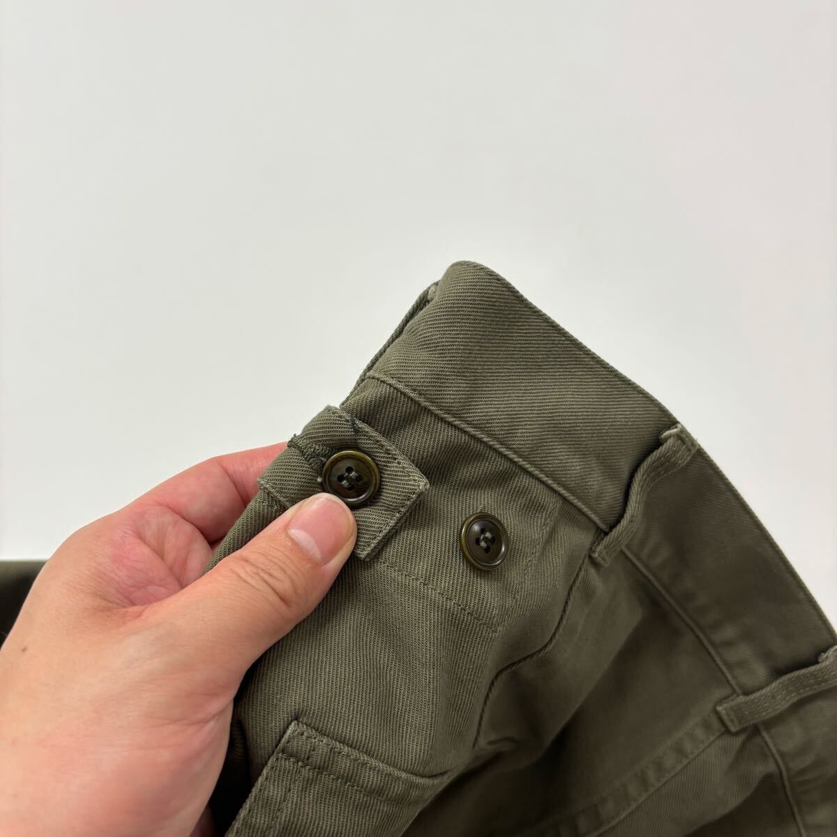 良品 A.PRESSE アプレッセ USAF Hemmed Bottoms AP-4009 ミリタリー パンツ OLIVE オリーブ サイズ 2 805-0250