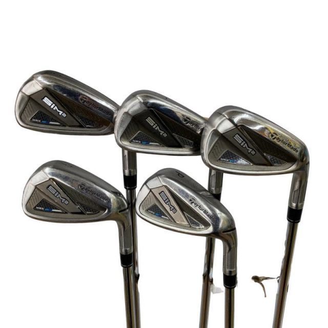【中古】 テーラーメイド SIM2 MAX 5S アイアンセット IR KBS MAX MT85 JP (フレックスS) メンズ 男性用 右利き 右用 Cランク ゴルフクラブ