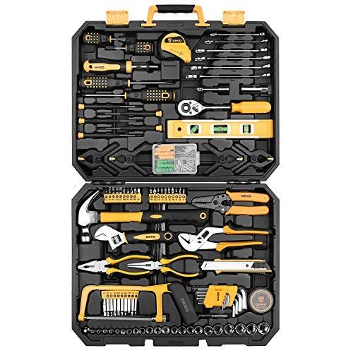 【新品】168点 ホームツールセット 工具セット 家庭用 日曜大工 DIYセット 作業工具セット 家具の組み立て 住まいのメンテナンス用 修理道具セット 便利な収納ケース付き 09f2d004