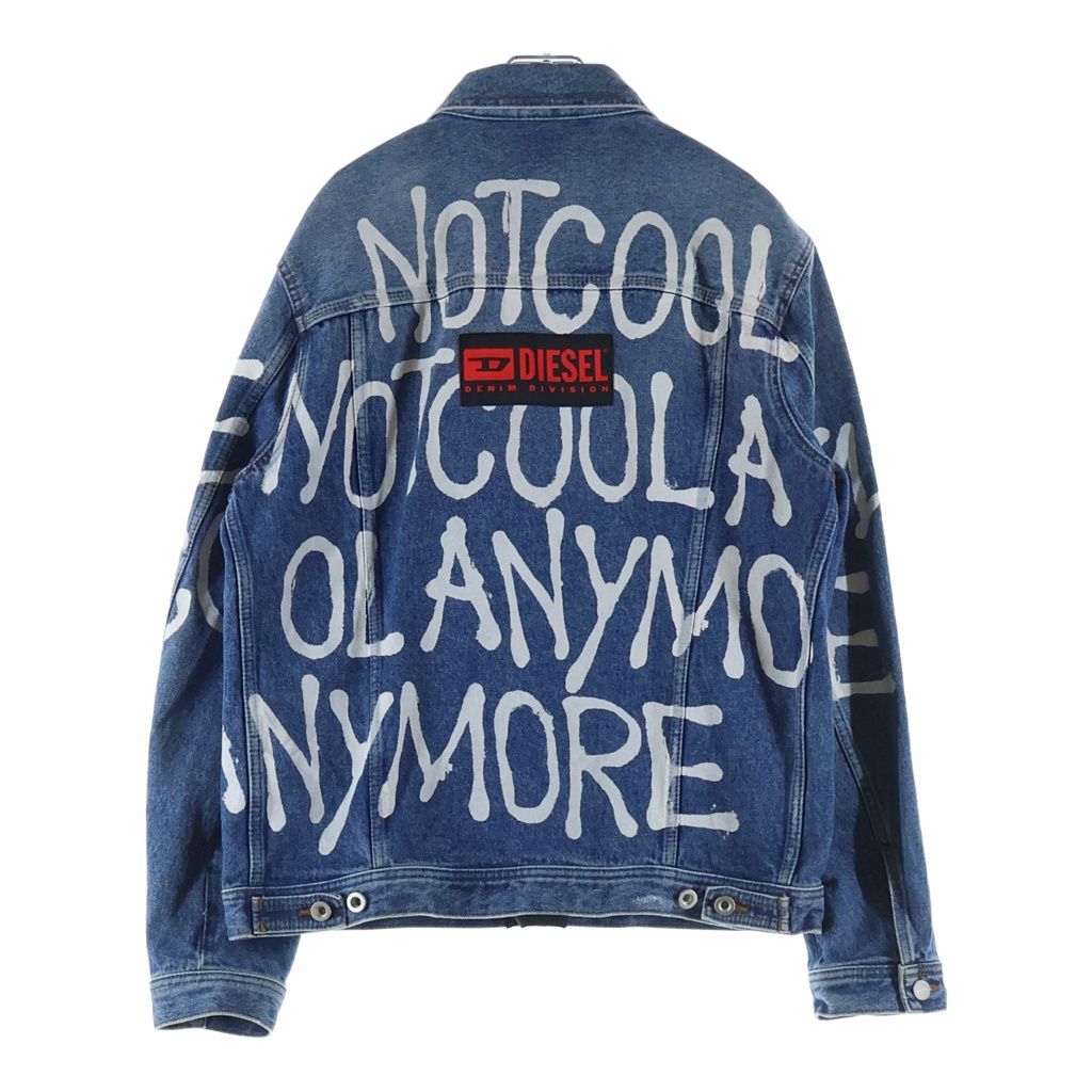 DIESEL (ディーゼル) 18AW NOT COOL ANYMORE HC-NHILL ヘイトクチュールデニムジャケット ペイント インディゴ