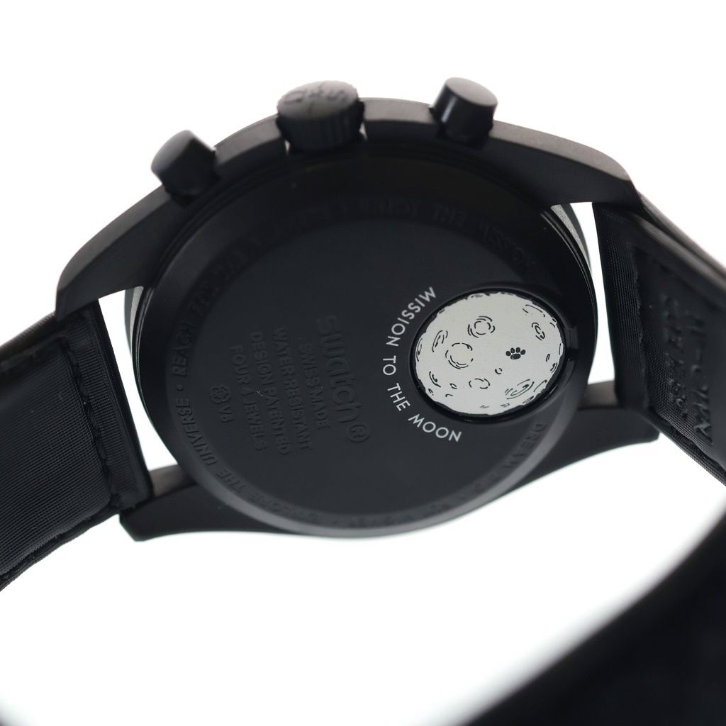 OMEGA (オメガ) ×SWATCH Mission To The Moon SO33B700 スウォッチ バイオセラミック ミッショントゥザムーンフェイズ ニュームーン クロノグラフ クォーツ 腕時計