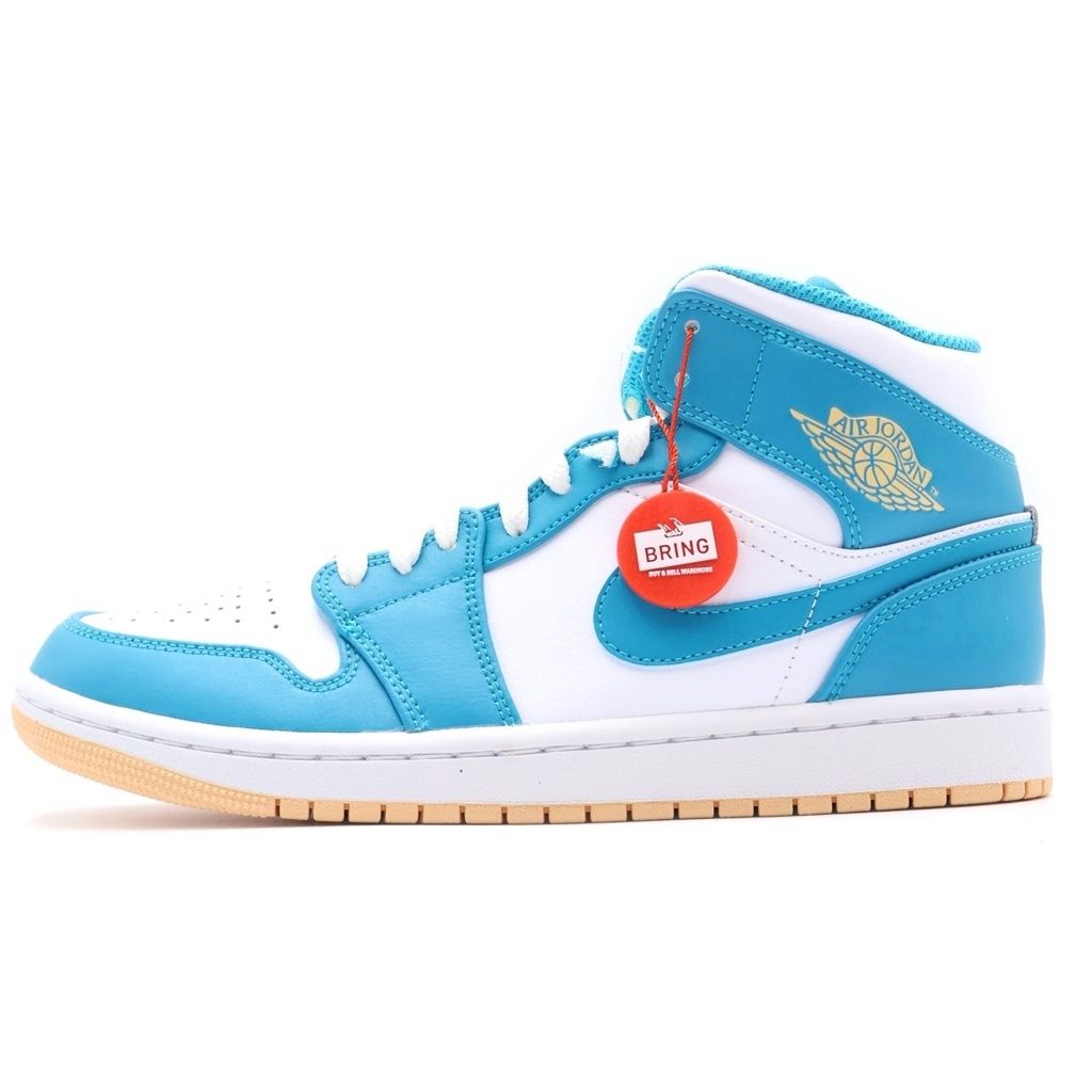 NIKE (ナイキ) AIR JORDAN 1 MIDD AQUATONE DQ8426-400 エアジョーダン1 ミッド アクアトーン ホワイト/ブルー 26cm/US8