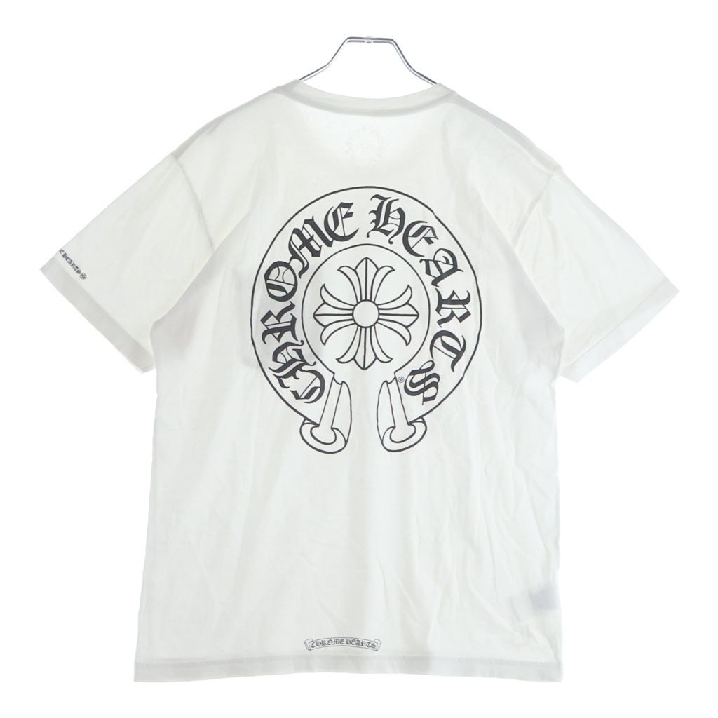 CHROME HEARTS (クロムハーツ) CH T-SHIRT LTD バックホースシュープリント 半袖Tシャツ ホワイト