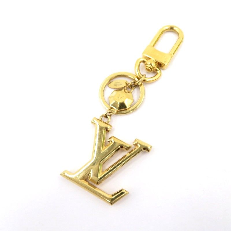 【瀬戸大橋店】 中古 LOUIS VUITTON | ルイ・ヴィトン キーホルダー キーホルダー･LV ファセット M65216 ゴールド 【135】