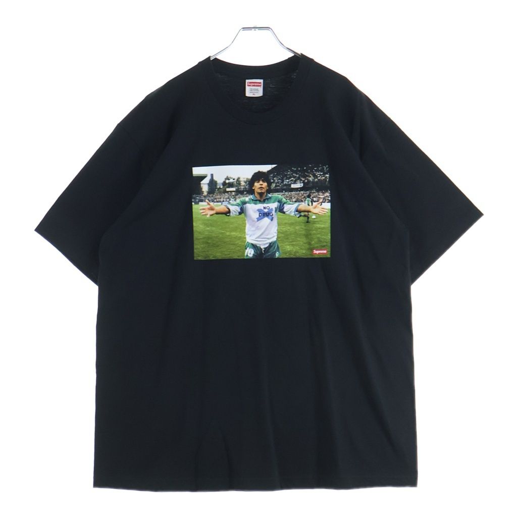 SUPREME (シュプリーム) 24SS Maradona Tee マラドーナ フォトプリント クルーネック 半袖Tシャツ カットソー ブラック 13,522円