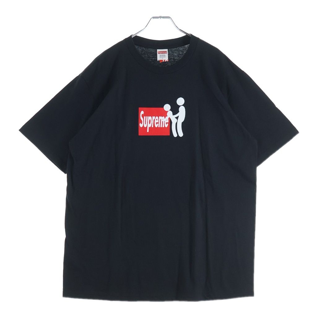 SUPREME (シュプリーム) 25AW Stick Tee スティック ロゴプリント クルーネック 半袖Tシャツ カットソー ブラック
