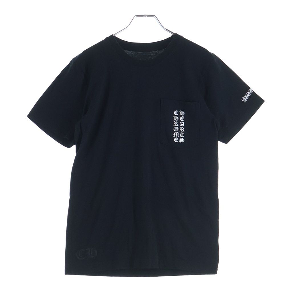 Chrome Hearts クロムハーツ　Tシャツ　S 半袖　スクロールラベル CHROME HEARTS (クロムハーツ) スクロールラベル 半袖Tシャツ ブラック