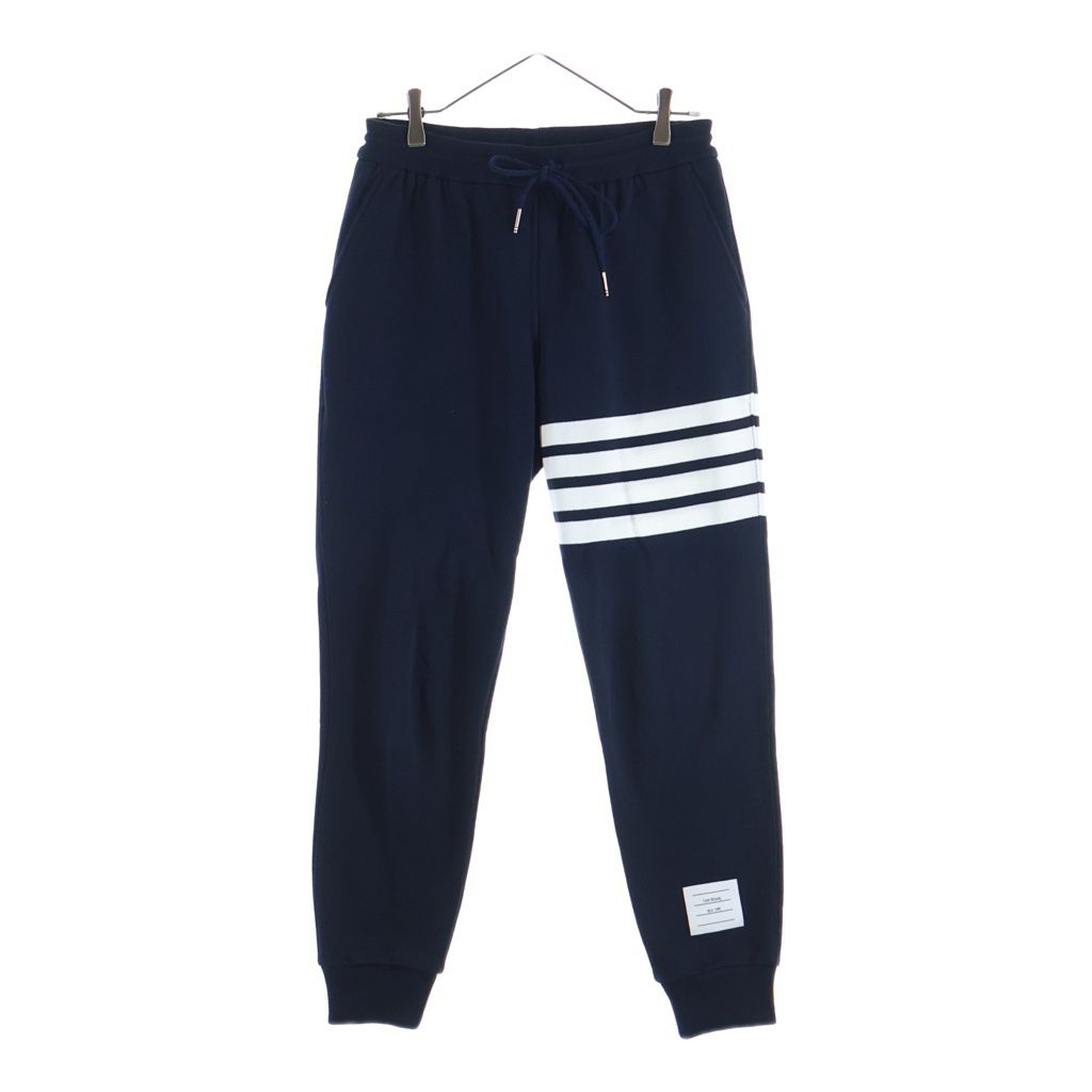 THOM BROWNE (トムブラウン) Tricolor 4Bar Sweat Pant トリコロール 4バー スウェットパンツ ネイビー FJQ001A-00535415