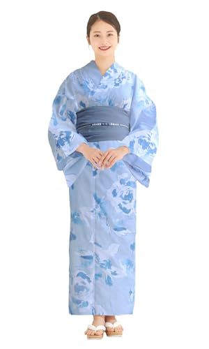 [NISHIORI] 二部式浴衣 レディース セパレート 浴衣セット ２点セット(浴衣、兵児帯) 簡単着付け 兵児帯付き セット 夏祭り 花火大会 二部式浴衣セット 女性用 トレンド柄 和モダン 着崩れしにくいkoe
