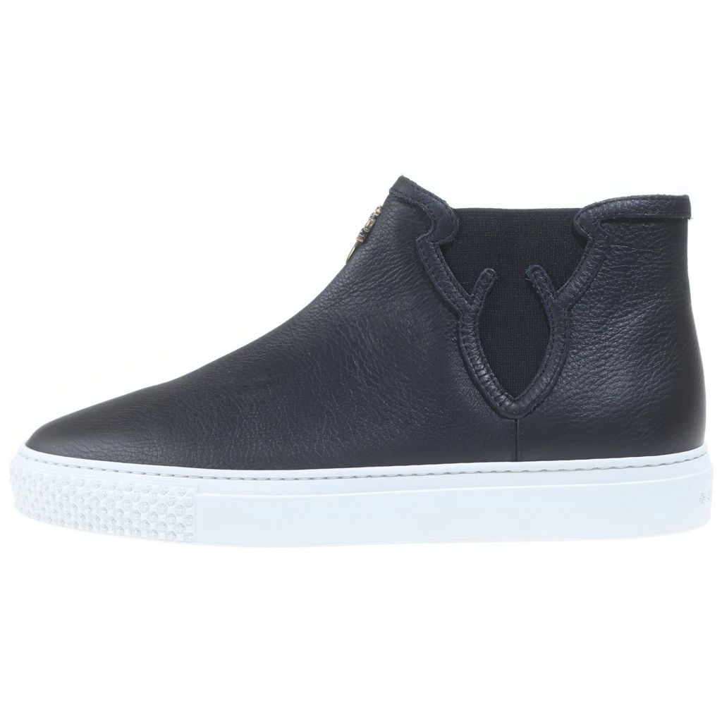 CHROME HEARTS (クロムハーツ) MID TOP ミッドトップ ダガー装飾レザースニーカー