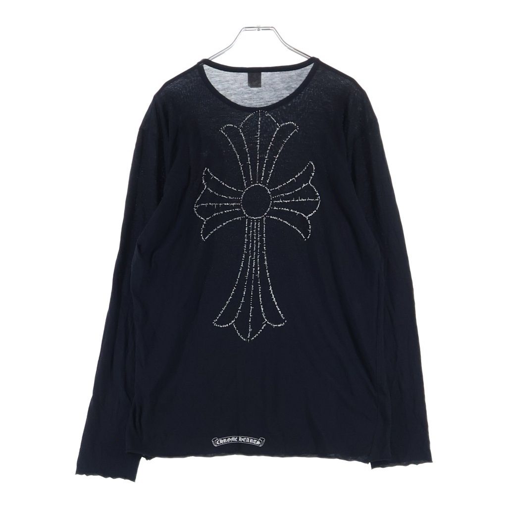 CHROME HEARTS (クロムハーツ) CH L/S TEE CHクロスプリント長袖Tシャツカットソー