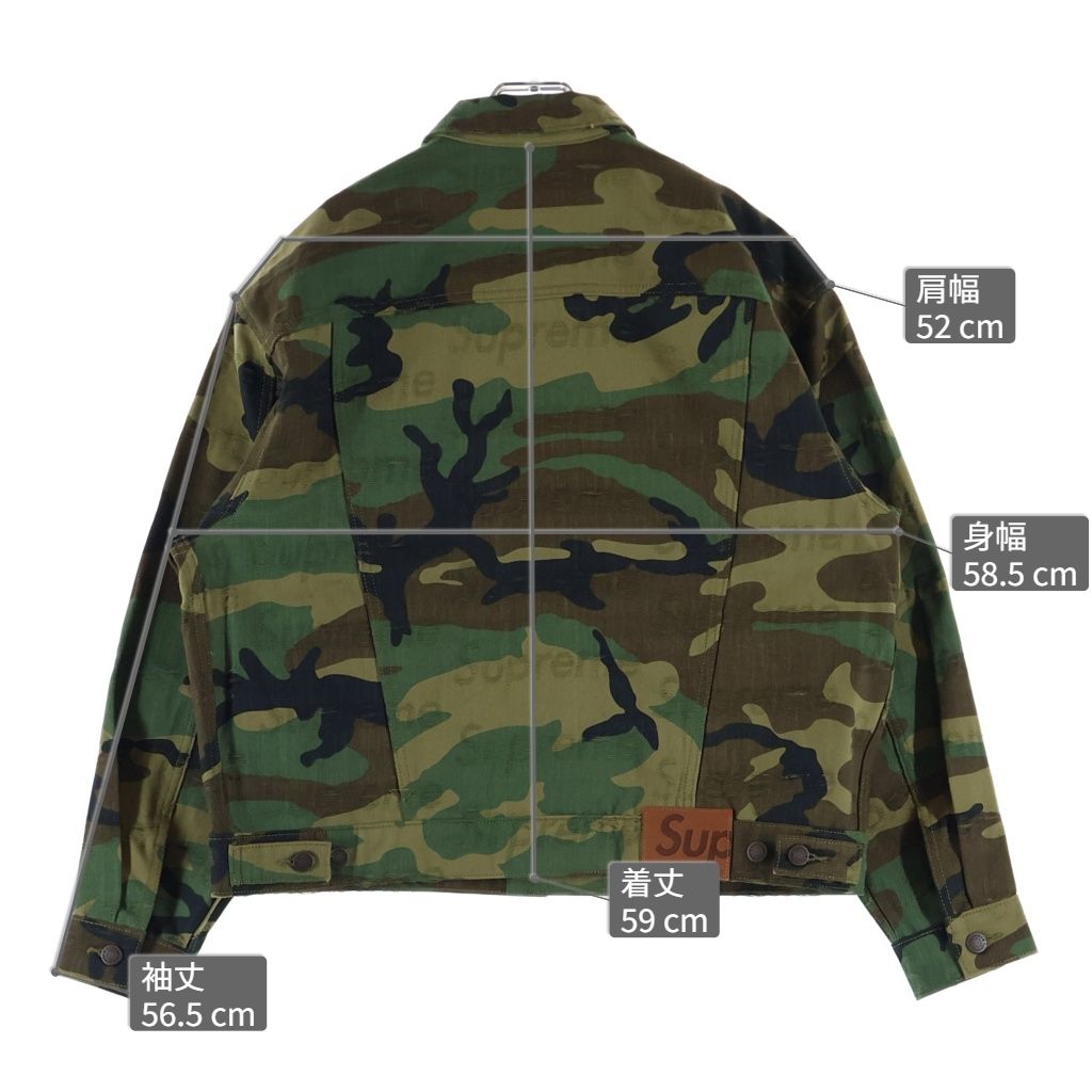 SUPREME (シュプリーム) 25AW Jacquard Logos Denim Trucker Jacket