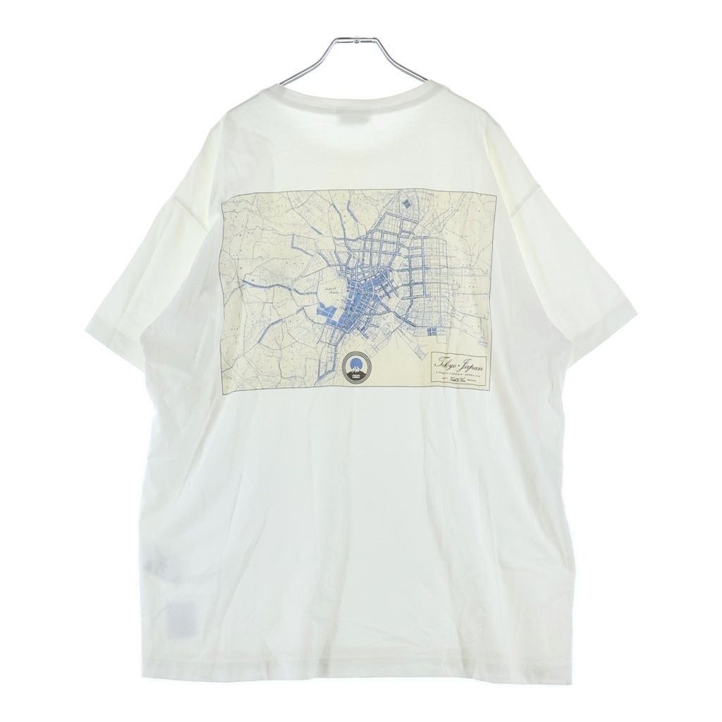 KITH (キス) TOKYO限定 マップバックプリント 半袖Tシャツ カットソー ホワイト 24-073-060-0019-2-0