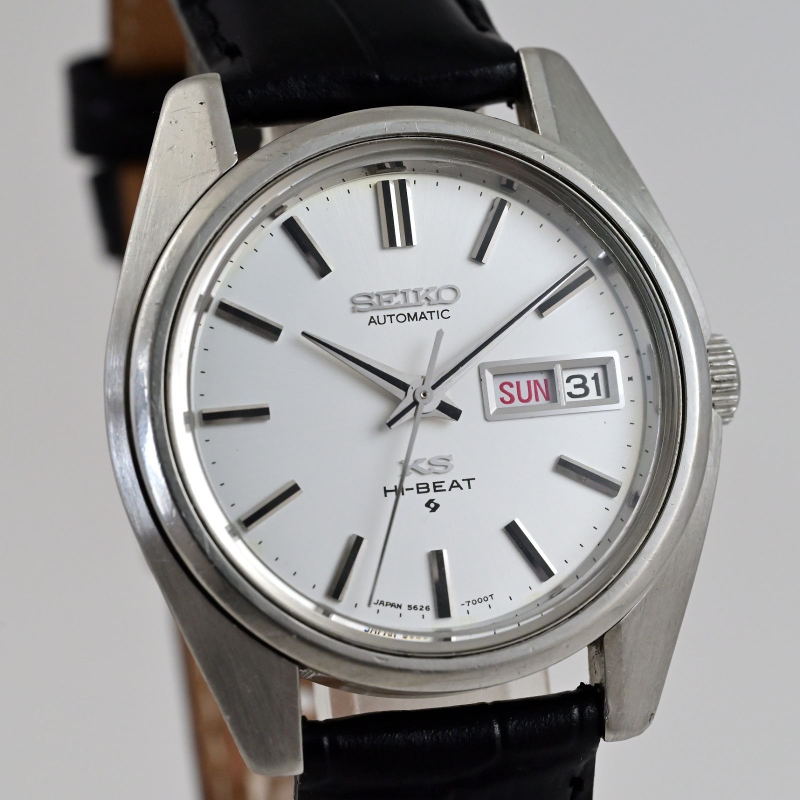 【SEIKO】 セイコー 1971年 キングセイコー KING SEIKO hi-beat デイデイト 自動巻 automatic 25石 ref.5626-7000 保あり OH済