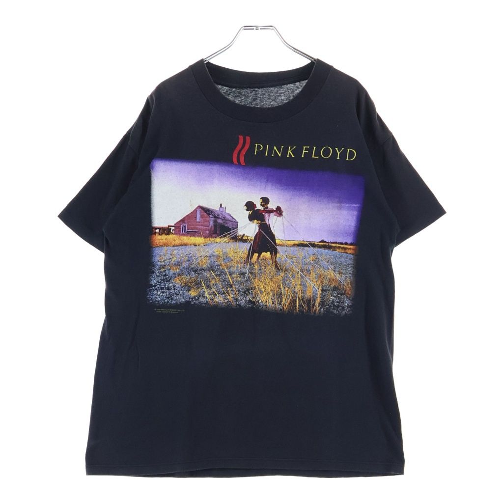 VINTAGE (ヴィンテージ) 90S PINK FROYD A COLLECTION OF GREAT DANCE SONGS ピンクフロイド アコレクションオブグレートダンスソングス 両面プリントクルーネック半袖Tシャツ ブラック