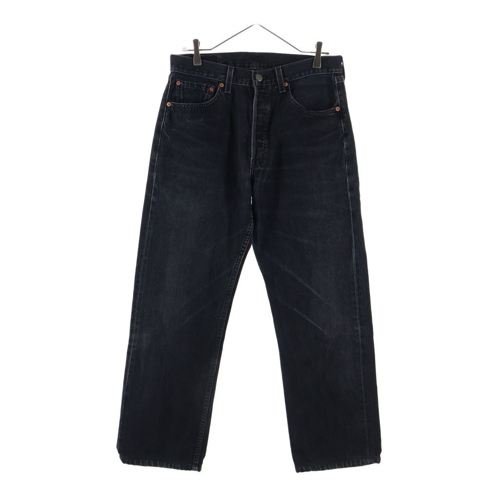 Levi's (リーバイス) 90S VINTAGE 501 ヴィンテージ ボタン裏553 USA製 ブラック ボタンフライ デニムパンツ ブラック