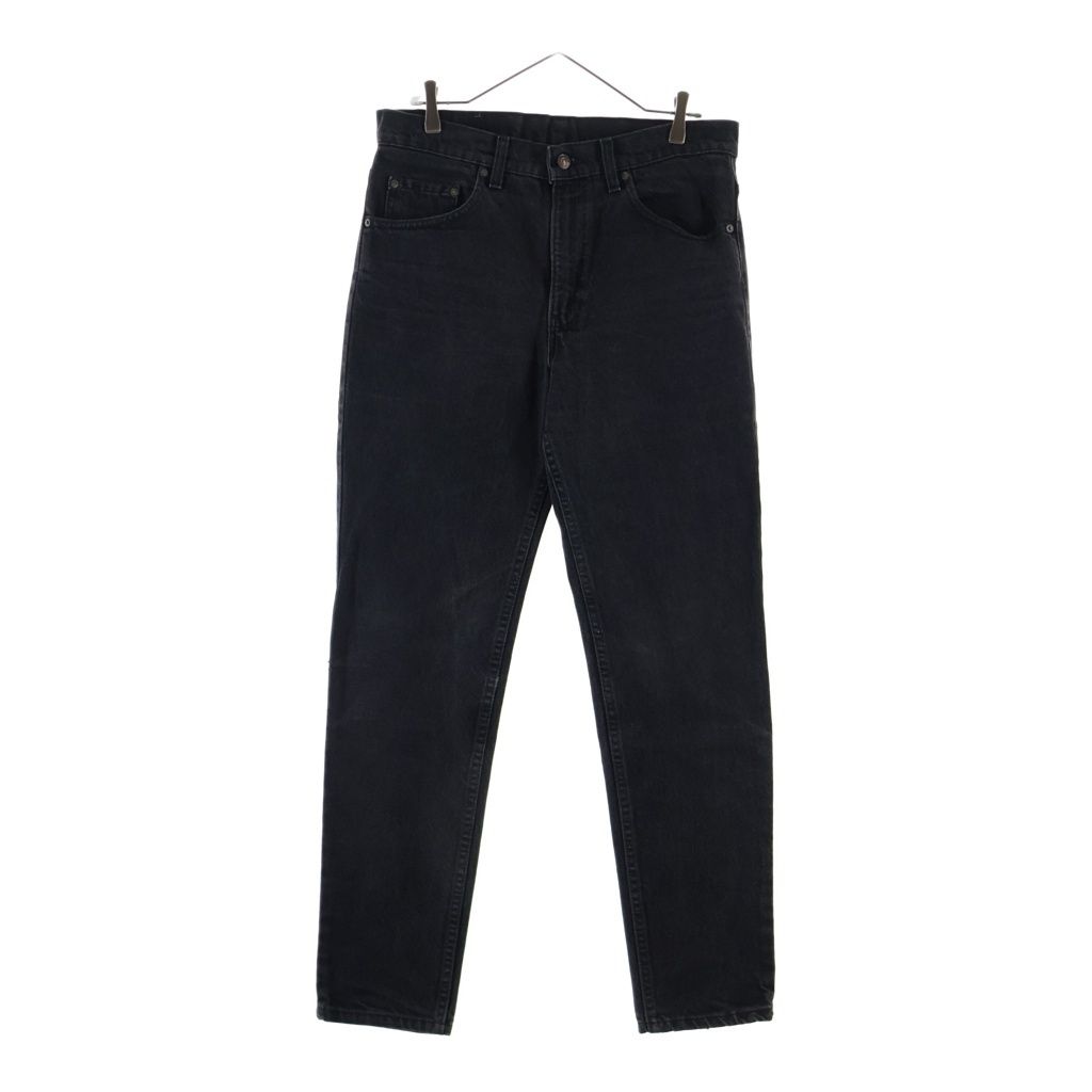 Levi's (リーバイス) 90S 512 ボタン裏532 USA製 ジップフライ スリムフィット テーパードレッグ デニムパンツ ブラック 512-0260