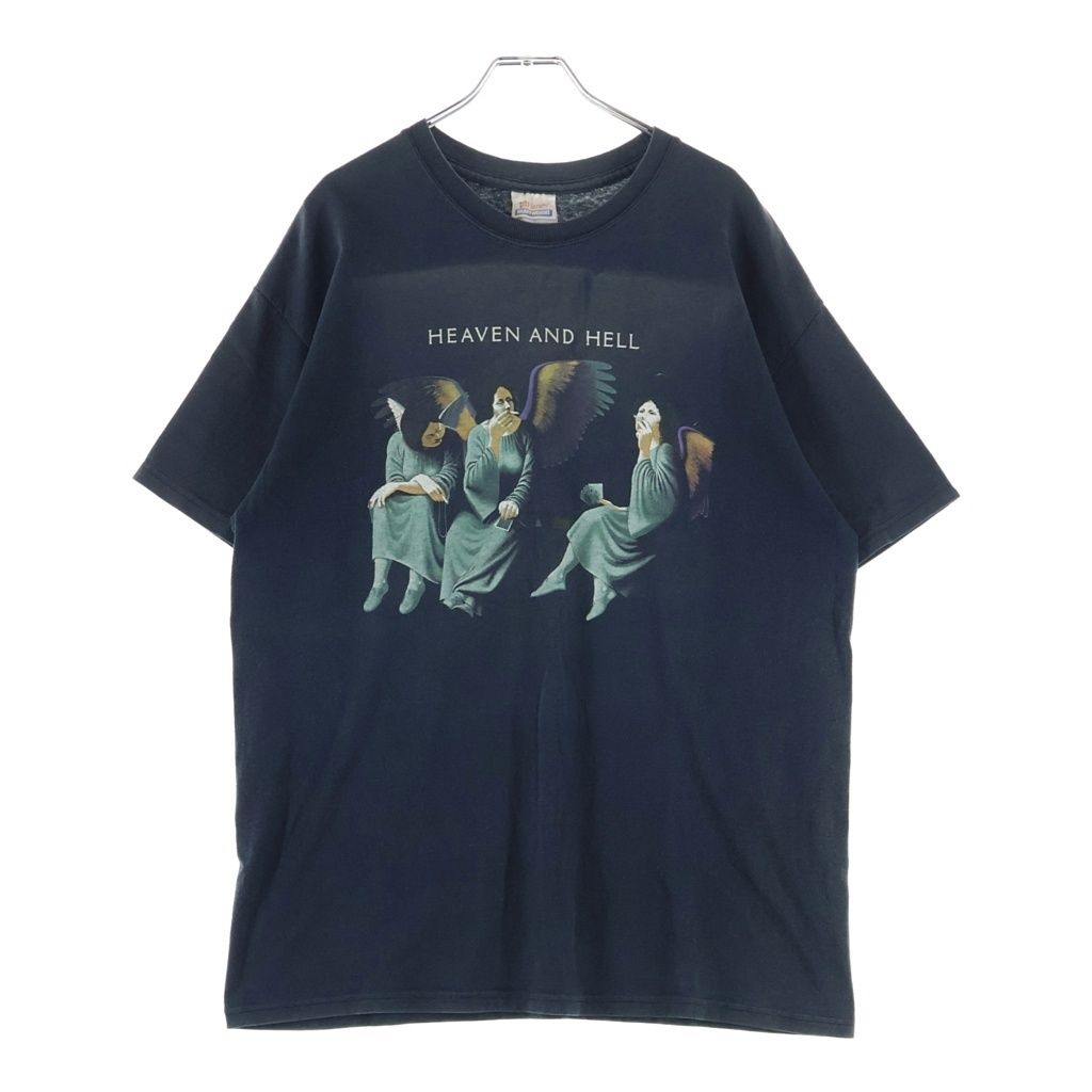 VINTAGE (ヴィンテージ) 00S BLACK SABBATH HEAVEN AND HELL ブラックサバス ヘブンアンドヘル 両面プリントクルーネック半袖Tシャツ ブラック