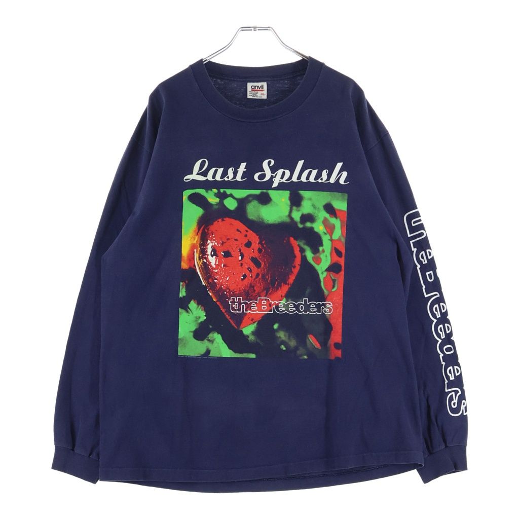 VINTAGE (ヴィンテージ) 90S THE BREEDERS 1993 LAST SPLASH L/S T-Shirts ザブリーダーズ ラストスプラッシュ 両面プリントクルーネック長袖Tシャツ ネイビー