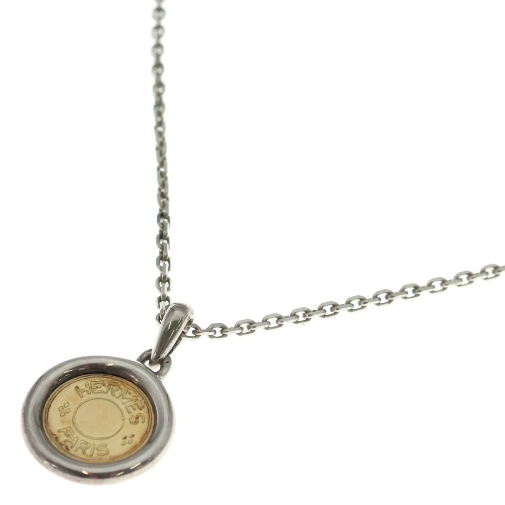 HERMES (エルメス) Serie necklace chaine & pendant top セリエ ネックレス チェーン & ペンダントトップ シルバー/ゴールド