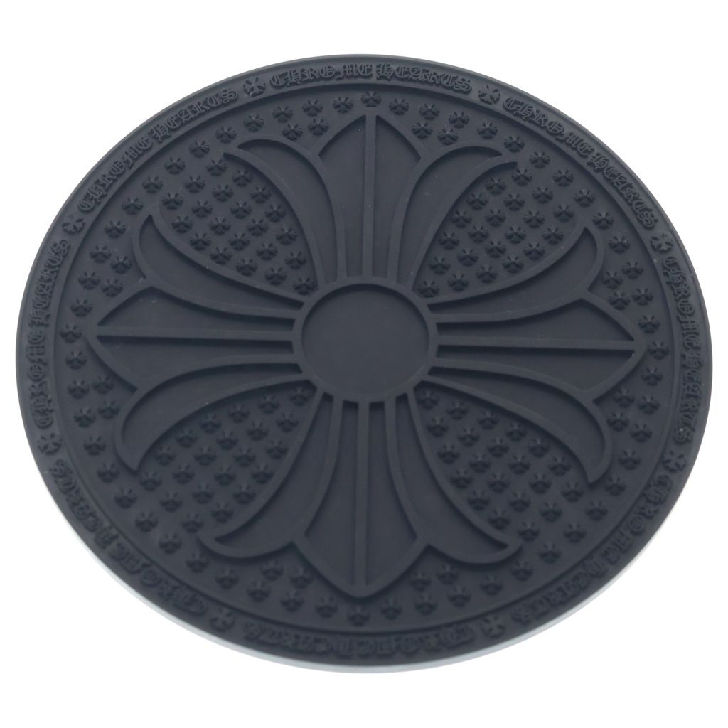 CHROME HEARTS (クロムハーツ) TRIVET CH PLS ラバートリベット シリコン鍋敷き ブラック