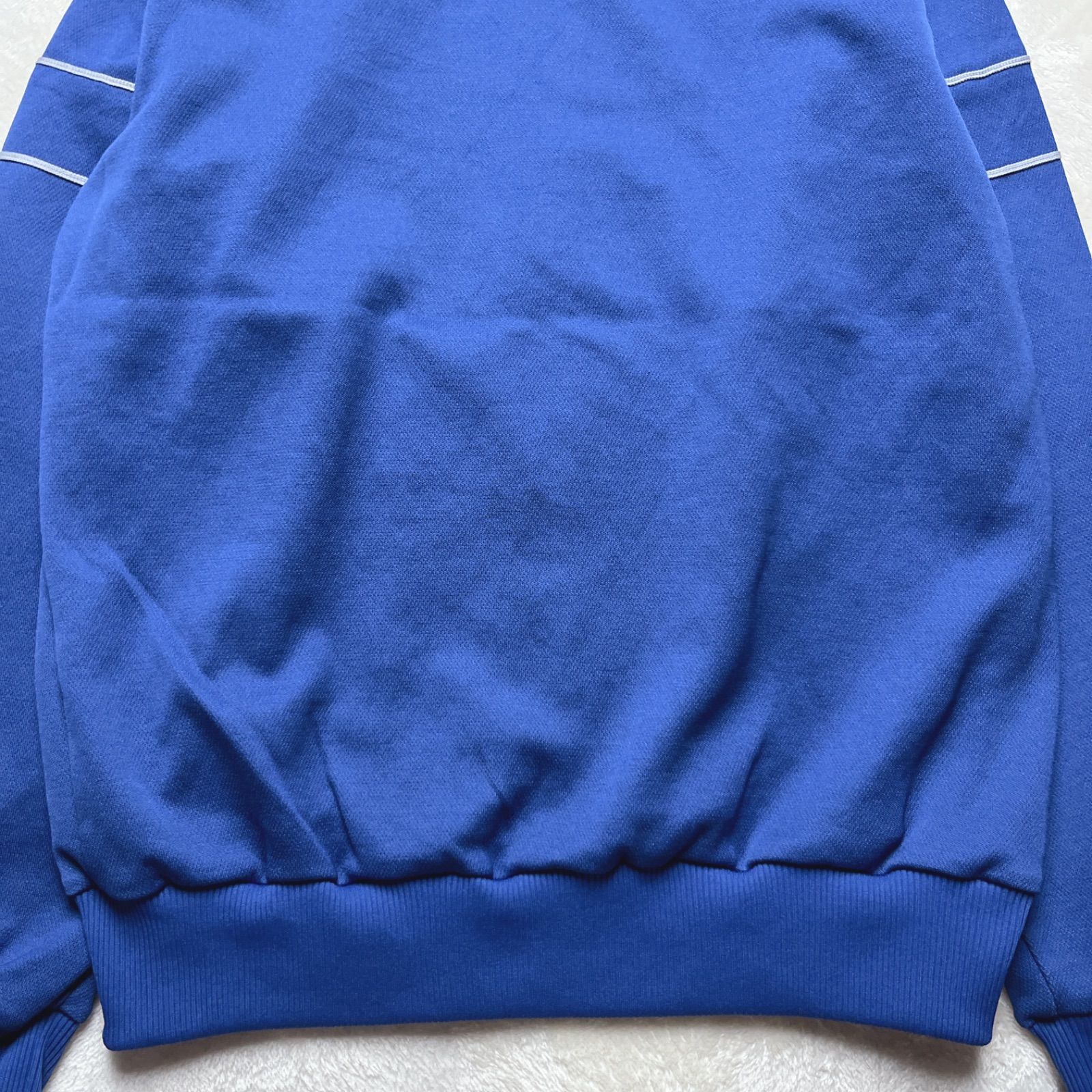 80s デサント製 adidas アディダス トラックジャケット ブルー M