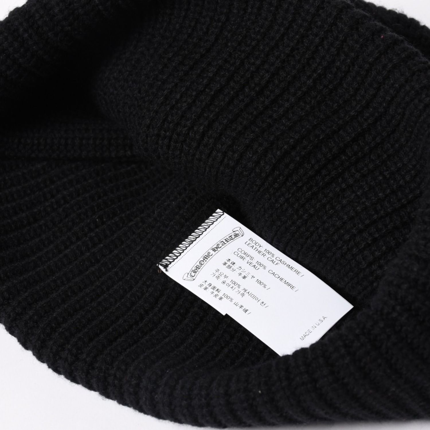 新品未使用 CHROME HEARTS クロムハーツ スターパッチ カシミヤ ニット