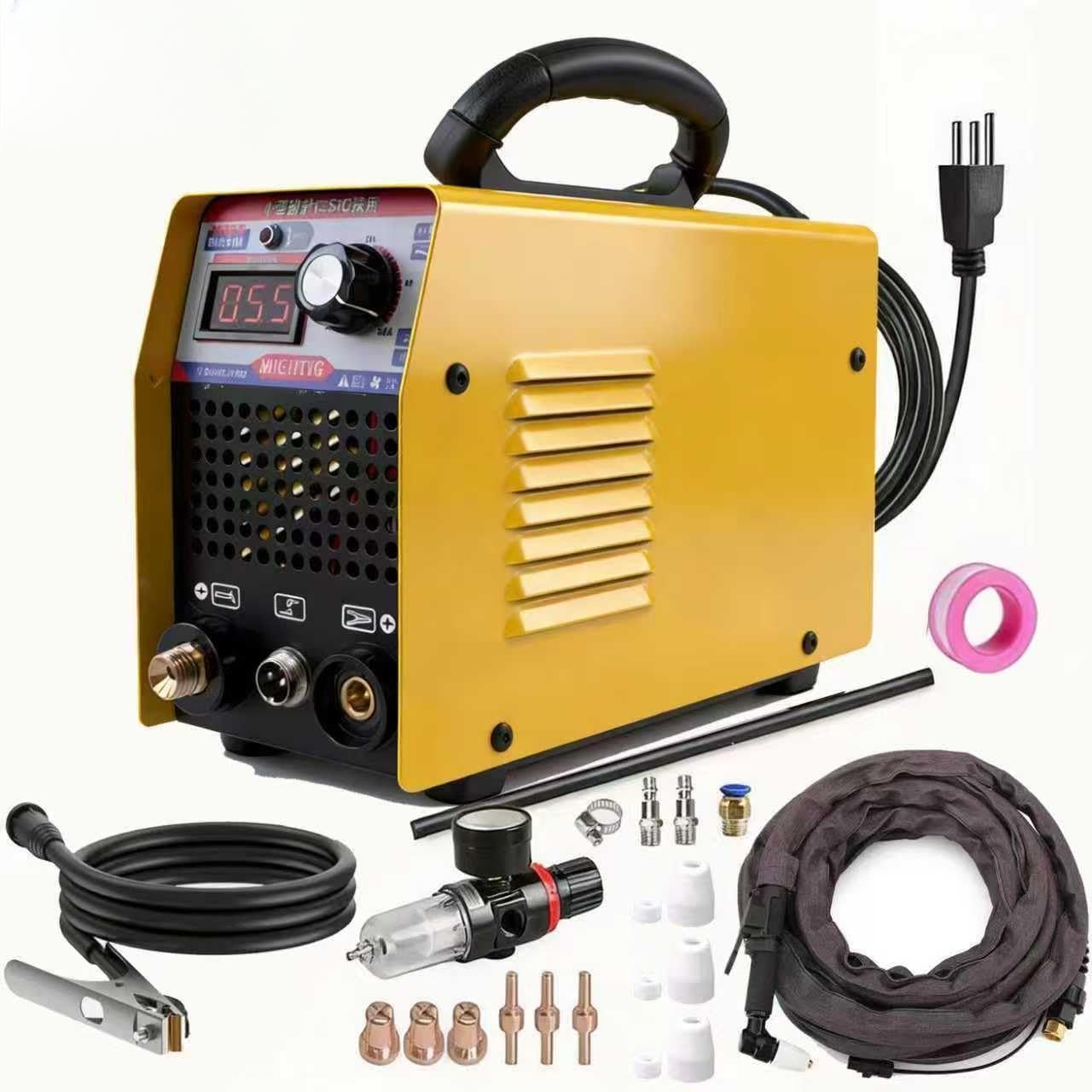 MIGHTIG プラズマ切断機 空冷式 携帯用 切断機 PLC-50X 200V 家庭用 コンパクト 高精度切断 ステンレス 鉄鋼 金属加工 DIY 電源安定装置 熱保護機能 日本語説明書付き [並行輸入品]kk 07b01de1