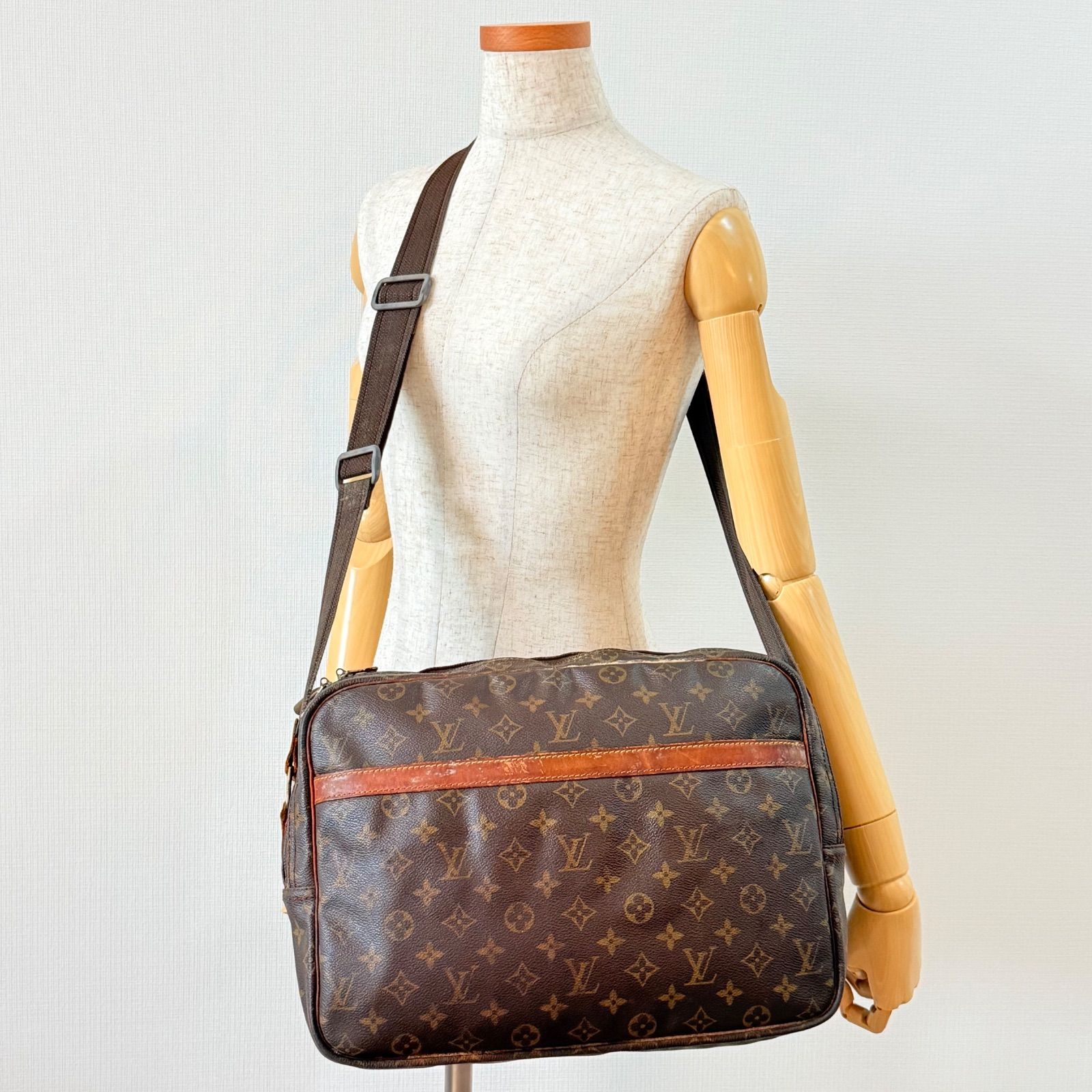 LOUISVUITTON ルイヴィトン リポーターGM モノグラム 美品 - メルカリ