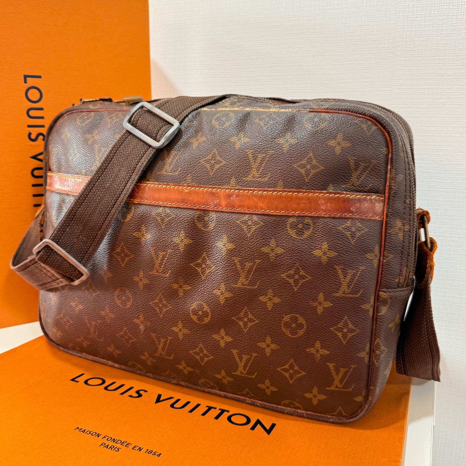 LOUISVUITTON ルイヴィトン リポーターGM モノグラム 美品 - メルカリ