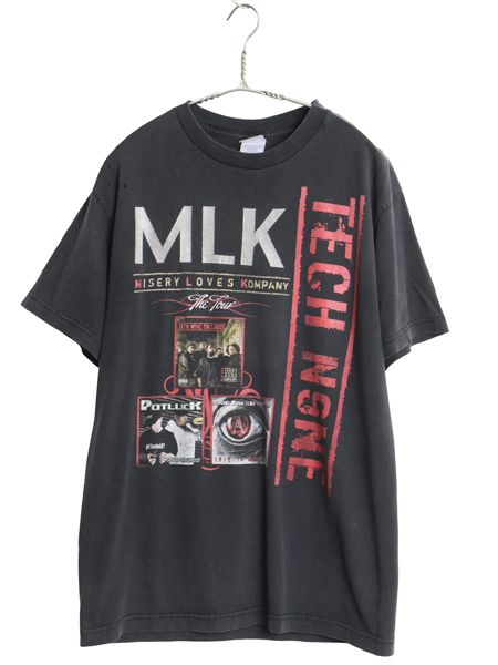 00s テックナイン ツアー プリント Tシャツ メンズ M / オールド 当時物 グラフィック イラスト 両面 ヒップホップ ラップ バンド 音物 黒