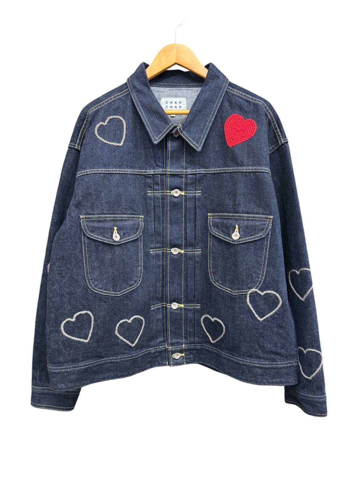 CHAH CHAH チャーチャー　HAPPY DENIM TRUCKER JACKET 21,229円