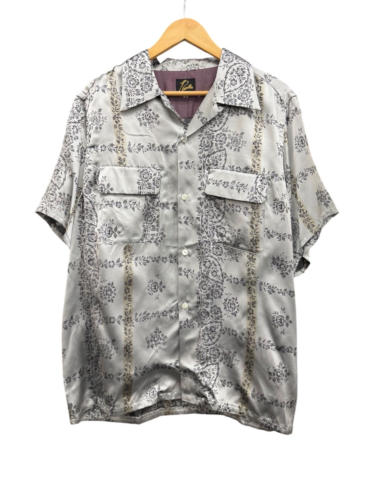 Needles ニードルズ　Capra sateen flower short sleeve shirt