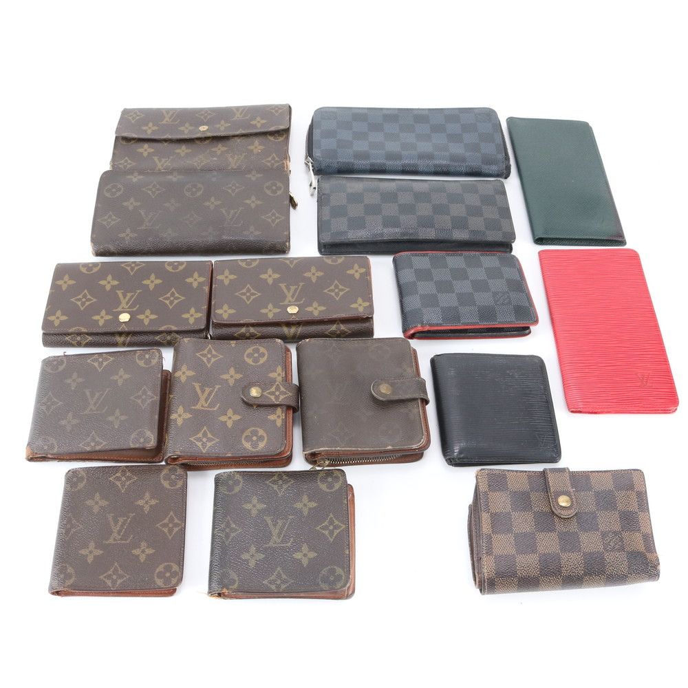 まとめ 16点 セット ルイヴィトン モノグラム ダミエ エピ レザー 長財布 二つ折り ウォレット キーケース RRR EC17-5【中古】