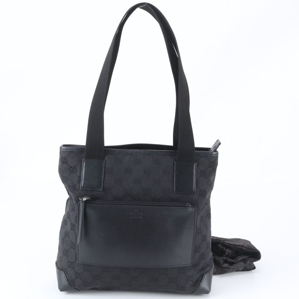 美品 グッチ GGキャンバス 28893 レザー トート バッグ 肩掛け