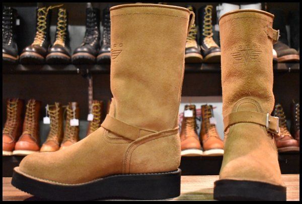 【8EE程度 美品】VIBERG ヴァイバー 83 エンジニア スエード ラフアウト ビブラム2021 ベージュ ブーツ ウエスコ ボス HOPESMORE【GP552】