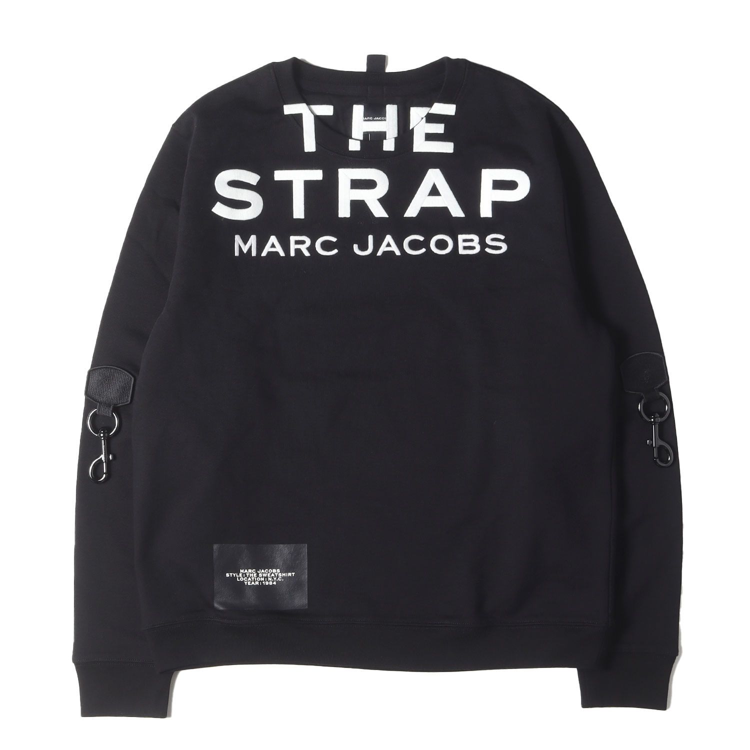 MARC JACOBS マークジェイコブス 46231 22AW ×DOUBLET ロゴ刺繍 クルーネック スウェット(SWT SNAPSHOT DTM) ブラックM