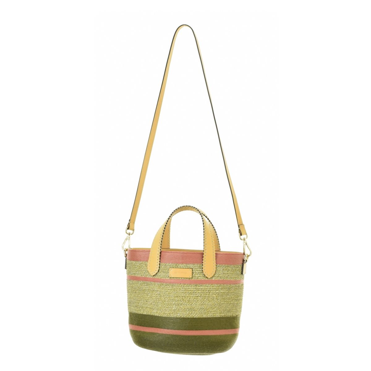 【ETRO】2WAY ストライプカゴトートバッグ