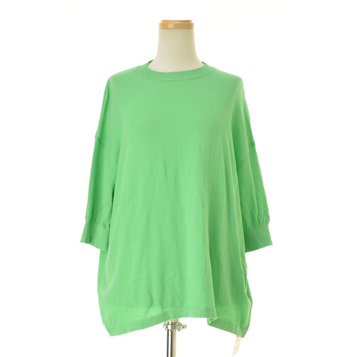 【MEYAME】26SS MEY-1268 COTTON KNIT TEE五分袖ニットセーター