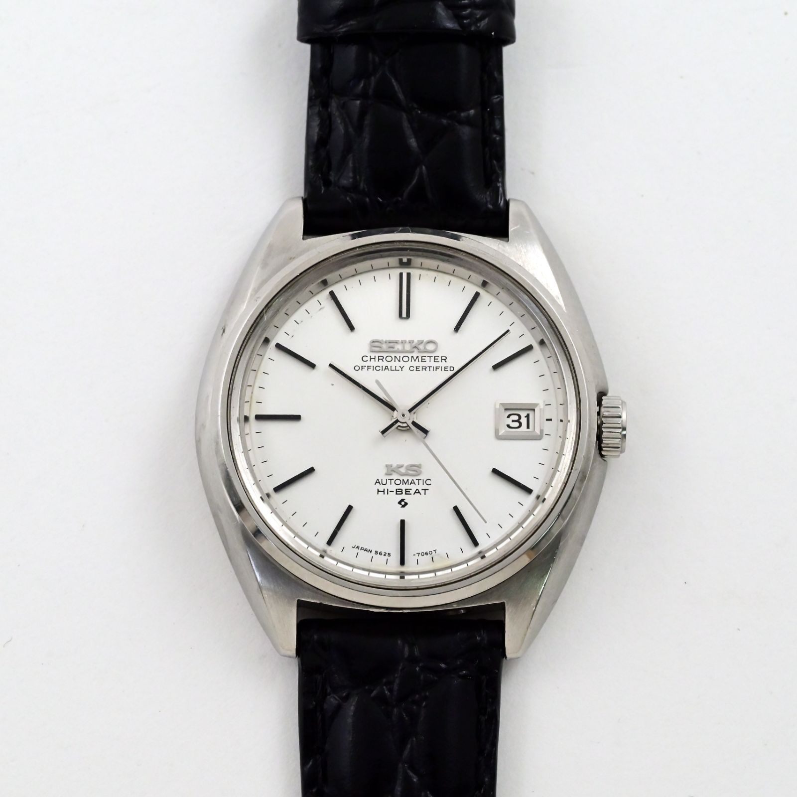 【SEIKO】 セイコー 1970年 キングセイコー KING SEIKO Chronometer hi-beat デイト 自動巻 automatic 25石 ref.5625-7060 保有 OH