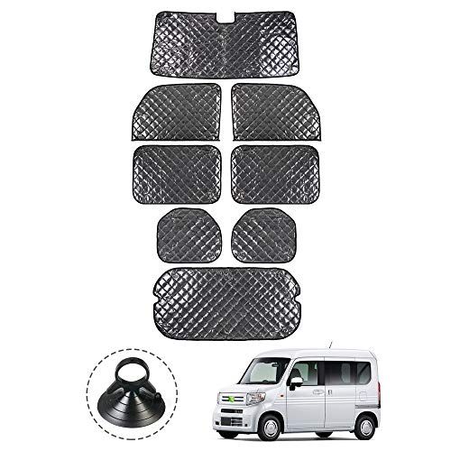 Cartist ホンダ N-Van JJ1 JJ2型 サンシェード フルセットマルチサンシェード エヌバン H30.7-現行 遮光シェード カーテン 5層構造 車中泊 ブラックメッシュサンシェード 車種専用 プライバシー保護 暑さ対策 車用 2a231436