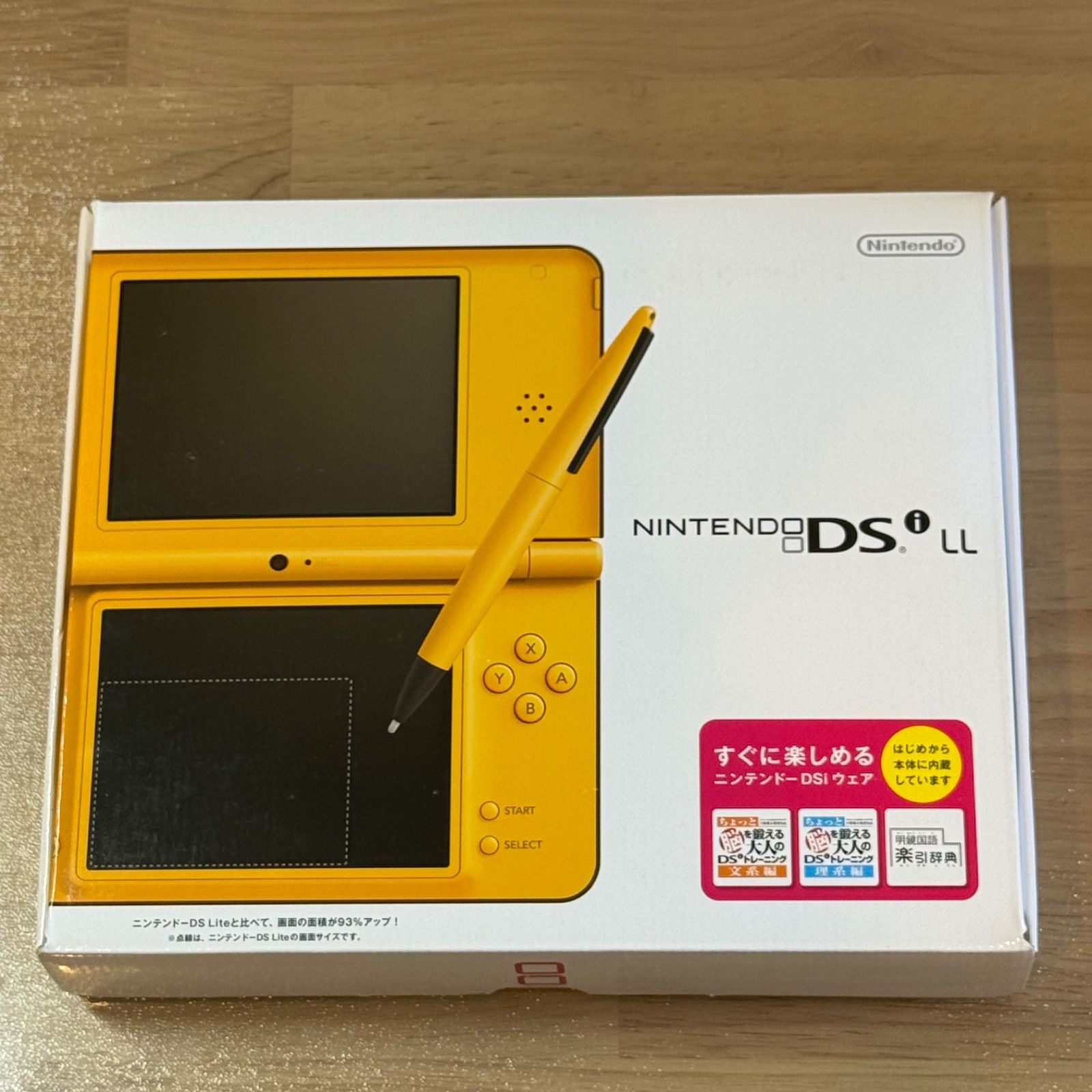 5-219【未使用?】ニンテンドーDSi LL イエロー 箱付き