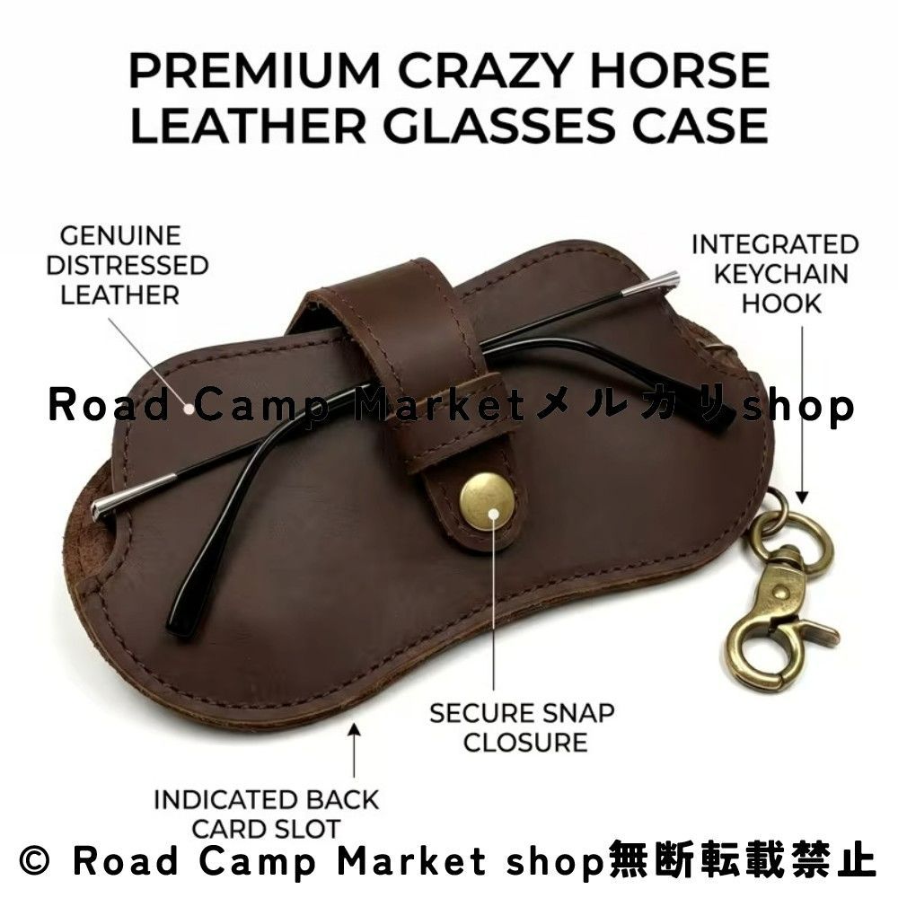 メガネケース 軽量 ハンドメイド 本革 ポータブル 眼鏡収納ケース 取り外し可能 耐摩耗性デザイン 4色展開 男女兼用 多機能カード収納対応 傷に強いレザーケース 修理可能 おしゃれ眼鏡ポーチ サングラス 老眼鏡収納 ギフト プレゼント ホリデー対応